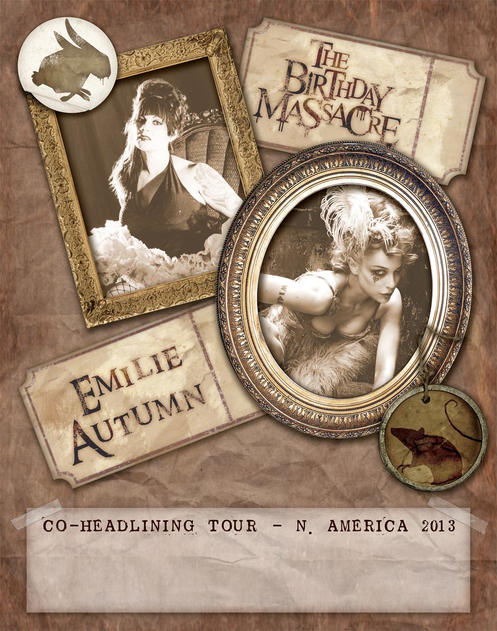 Постер к совместному турне с  Emilie Autumn по Северной Америке.