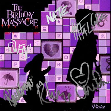 AUTOGRAPHED!!! THE BIRTHDAY MASSACRE -Violet- CD