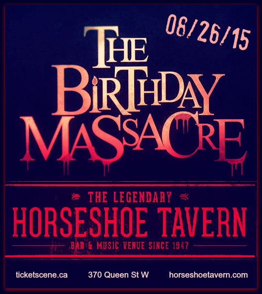 The Birthday Massacre, Toronto, 2015 AUG 26 HorseshoeN